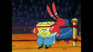 Spongebob Squarepants Spongebob and Patrick wrestle The Fry Cook Games [upl. by Tsirc]