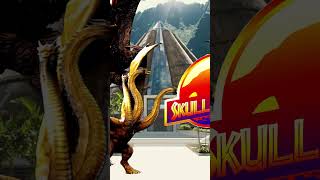 King Ghidorah amp Rodan vs Jurassic World Skull Island GodzillaxKong The New Empire All Monsters [upl. by Nnyllaf]