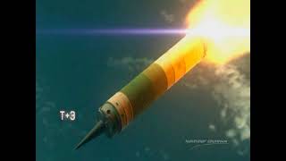 Animated Flight Sequence of a Minuteman III ICBM  Produced by Northrop Grumman 2007 [upl. by Toh]