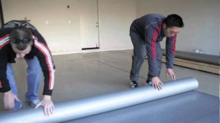 How to Install Garage Flooring Rolls [upl. by Kerr933]