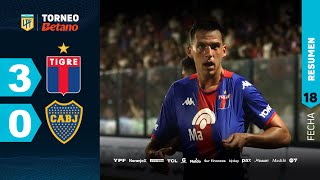 TIGRE 3  0 BOCA I Resumen del partido  TorneoBetano 2024 [upl. by Kokoruda]