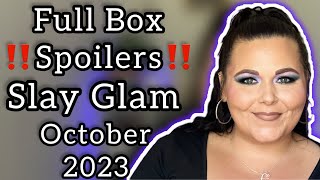 October 2023 Slay Glam Box Spoilers  Michell Martin [upl. by Rondi]