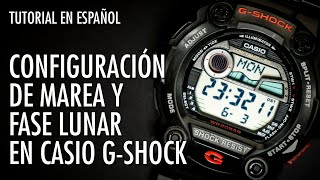 Cómo Configurar Fase Lunar y Marea en Casio GShock  El Relojero MX [upl. by Nnylyak]