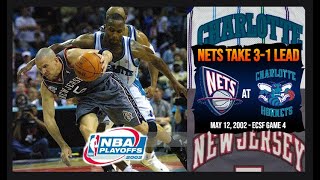 New Jersey Nets at Charlotte Hornets  2002 Playoffs ECSF Game 4 [upl. by Sisak]