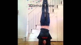 Headstand with eagle legs tutotorial [upl. by Ecidnacal]