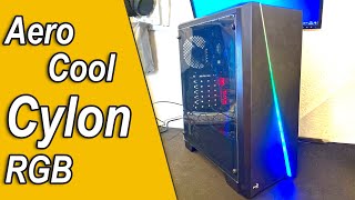 AeroCool Cylon RGB Mid Tower Build [upl. by Aynatan306]