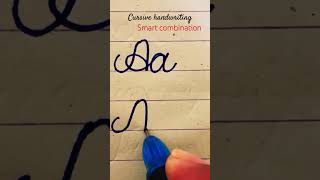 How to improve handwriting l cursive writing l smart combination howtowritecursivestepbystep [upl. by Gant289]