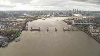 Take a trip along the Thames  timelapse video from the sky [upl. by Yeliak]