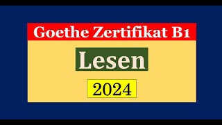 Goethe Zertifikat B1 Lesen Modelltest mit Antworten am Ende  Vid  219 [upl. by Yaniv106]