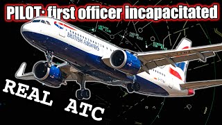 Emergency plane  Pilot INCAPACITATION REAL ATC [upl. by Lemuela]