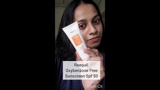 How does the Reequil Oxybenzone Free Sunscreen Spf 50 looks on my skin shorts reequil sunscreen [upl. by Bendite406]