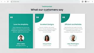 Animated Testimonials Section Using only HTML CSS [upl. by Lewes]