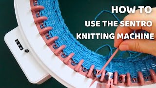 Beginners Sentro Knitting Machine Tutorial  How to use Sentro Circular Knitting Machine [upl. by Esdnil]