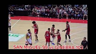 GINEBRA VS SAN MIGUEL SEMIS GAME 2 HIGHLIGHTS pba basketball [upl. by Joung]