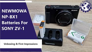 NEWMOWA NPBX1 Batteries For SONY ZV1  Unboxing amp First Impressions [upl. by Nyrret]