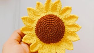 girasol grande a crochet 🌻 [upl. by Okuy]