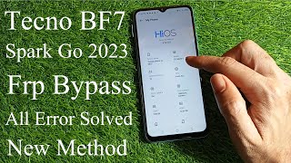 Tecno BF7 Spark Go 2023 Frp Bypass New Method All Problem Solved [upl. by Alcina]