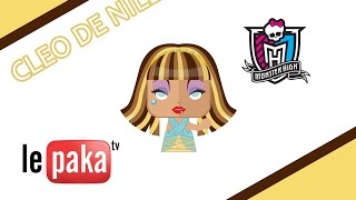 3D оригами Monster High Cleo De Nile  шаблон [upl. by Lakym]