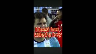 Messi has killed a boy😮😮😮😮 funnysocceredit soccerboi soccer messing [upl. by Einahpad]