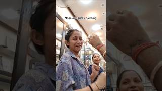 Nose and helix piercing ek sath krali🥲 minivlog vlog sejal viralshorts youtubeshorts [upl. by Latricia969]