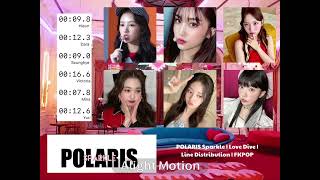 POLARIS Sparkle  Love Dive  Line Distribution  FKPOP [upl. by Aiehtela]