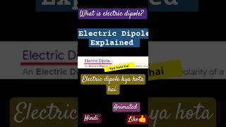 Electric Dipole Explained  Complete Guide for Class 12 Physics  seebeckeffect Charges [upl. by Aggri214]