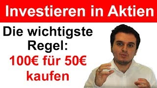 Investieren in Aktien  die wichtigste Regel beim Aktienhandel  Aktien kaufen [upl. by Blim]