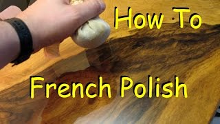 How to French Polish  Woodworking Finish with Shellac [upl. by Isola]