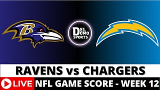 Baltimore Ravens vs Los Angeles Chargers Live Play by Play  NFL Week 12  Monday Night Football 🏈 [upl. by Shabbir164]