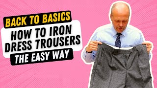 HOW TO IRON DRESS TROUSERS  BACKTOBASICS SKILLS [upl. by Repsaj195]