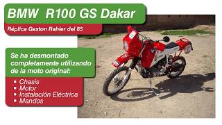 BMW R100GS DAKAR 85 GASTON RAHIER [upl. by Elinad]