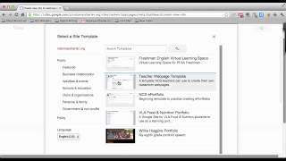 Creating a Site from the Teacher Webpage Template [upl. by Igiul]