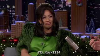 Jimmy Fallon gets angry with Cardi B during interview  funny edit [upl. by Humble]