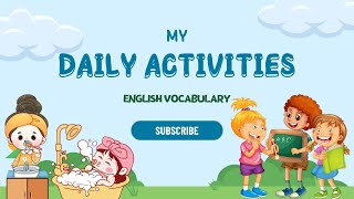 Daily Routine Worksheet  Learn English vocabulary in use  English for Kids [upl. by Clea988]