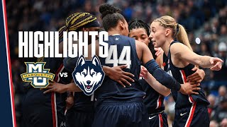 HIGHLIGHTS  UConn Womens Basketball vs Marquette [upl. by Conrad]