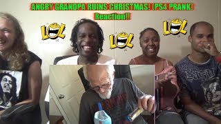 ANGRY GRANDPA RUINS CHRISTMAS PS4 PRANK Reaction [upl. by Neerahs200]