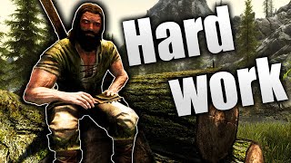 Skyrim but Im just a Woodcutter Part 2 [upl. by Meibers106]