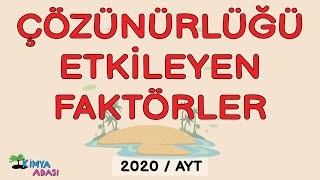 M10 Çözünürlük Problemleri  Çözünürlüğü Etkileyen Faktörler [upl. by Ignace]