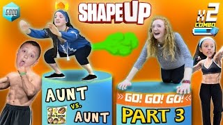 FGTEEV Aunts Work Out SHAPE UP Pt 3 Fitness Challenge Competition Family Fun [upl. by Lavelle188]