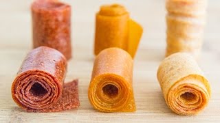 3 NEW HOMEMADE FRUIT ROLLUPS FLAVORS [upl. by Ahsiemal784]