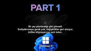 Windows 11 Güncelleme sorunu PART 1 [upl. by Ylim]