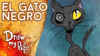 La FUNESTA historia de EL GATO NEGRO  Draw My Life [upl. by Hakaber]