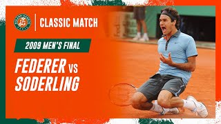 Federer vs Soderling 2009 Mens final  RolandGarros Classic Match [upl. by Lauryn952]