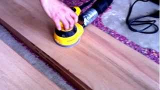 How to refinish oak hardwood stairs sanding [upl. by Base]