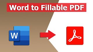 How to convert a word document to fillable pdf form using adobe acrobat pro dc [upl. by Adnar723]