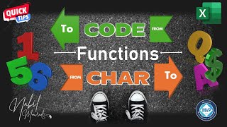 CHAR and CODE Functions Can Do Magic Excel Tips and Tricks [upl. by Phina29]