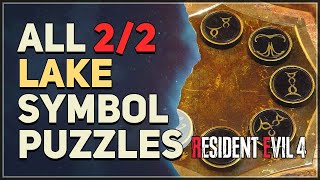 All Lake Symbol Combination Door Puzzles Resident Evil 4 Remake [upl. by Libb]