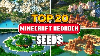 Top 20 BEST Seeds For Minecraft Bedrock 120 [upl. by Rehc]