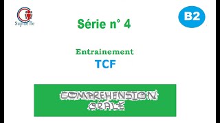 TCF Compréhension orale B2 Série n° 4 [upl. by Delphine]