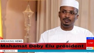 Tchad  Le Maréchal Mahamat Deby réélu président avec 61 des Suffrages [upl. by Gillan]